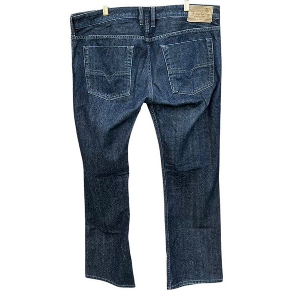 Diesel Industry Zatiny Regular Bootcut Jeans Dark Wash 100% Cotton 36x32 GUC - Picture 2 of 14